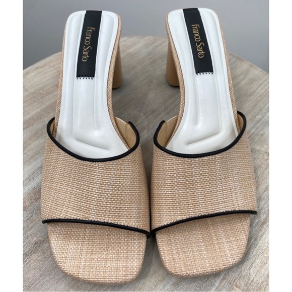 Franco Sarto Linley Slide Sandal in Natural | Mercari Franco Sarto Linley Slide Sandal in Natural Size 9.5 NEW